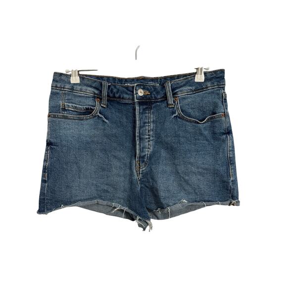 Old Navy Women's 12 Sky-Hi A-Line Button Fly Cut Off Shorts Rockabilly Vintage - Picture 1 of 11
